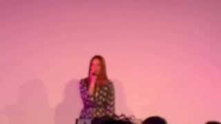 Malese Jow singing at BloodyNightCon BCN 2014