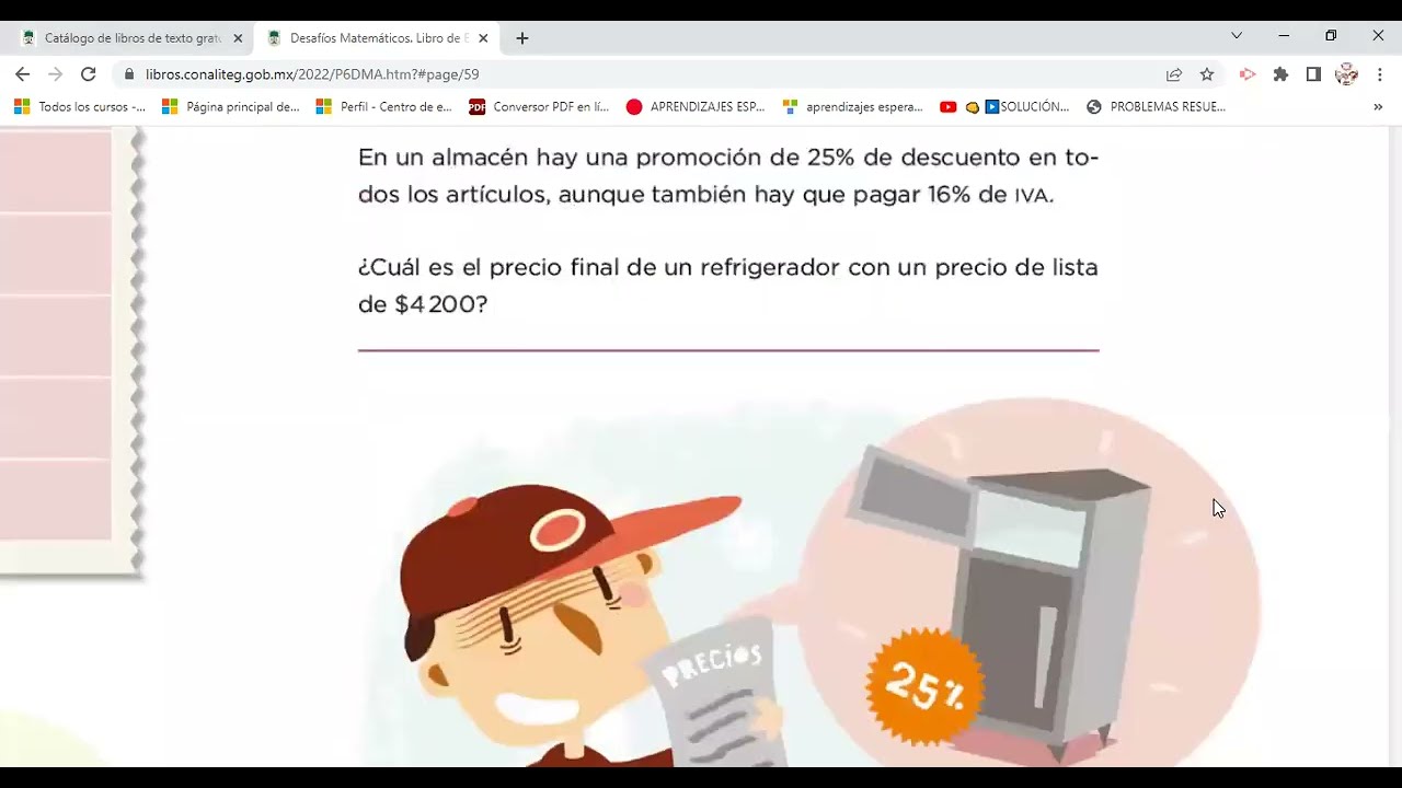 Desafío matemático #30 Tantos de cada 100, 6to grado, Pág 59 del libro