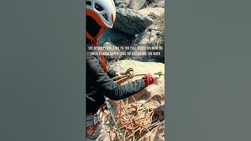 Preview to How to Transition from Rappelling on Two Climbing Ropes to Ascending the Ropes #shorts