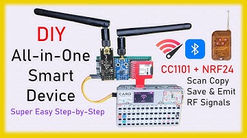 DIY M5Stack Cardputer: Scan, Copy & Emit RF Signals with CC1101 + Use NRF24 for Bluetooth & WiFi