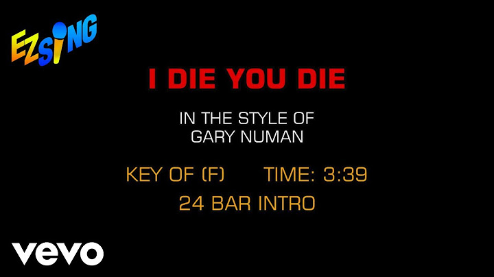 I Die: You Die Karaoke version - Karaoke performance video thumbnail