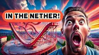 Ride This Minecraft Rollercoaster In The Nether!