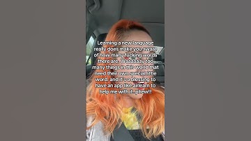 Learning a new language: realizing the world has way too many words haha thankful for Airlearn