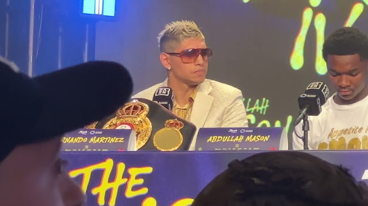 Fernando Martinez Talks About The Fight vs Bam Rodriguez!