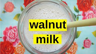 HOW TO MAKE WALNUT MILK 😋 No Straining, No Pulp 💚 Dairy Free Vegan Plant Milk Recipe 💚