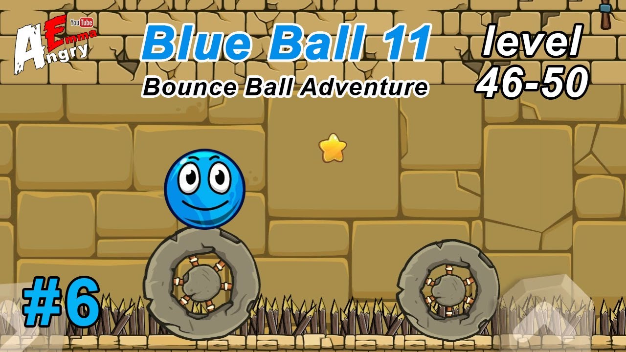 🔵Blue Ball 11: Bounce Ball Adventure - Gameplay #6 (level 46-50)