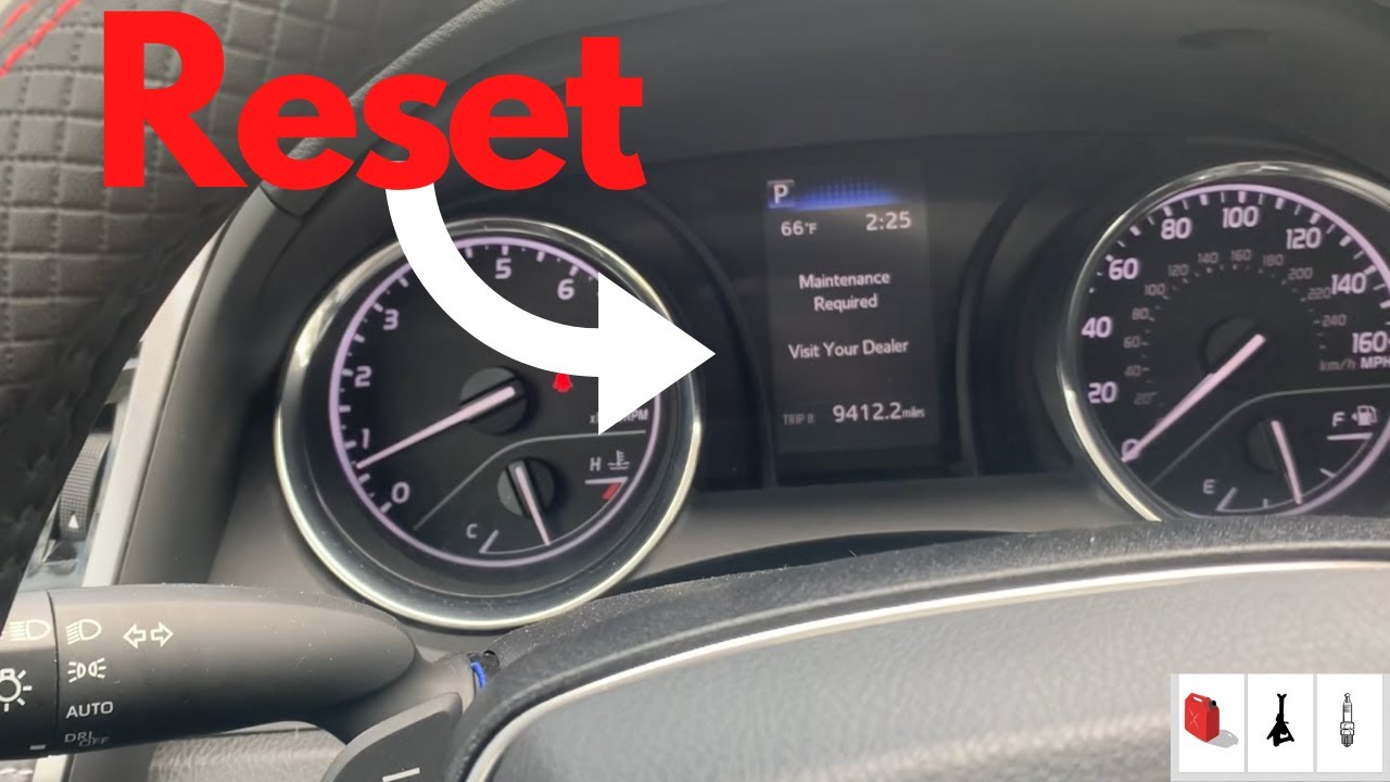 2018-20 Toyota Camry Oil Change and Maintenance RESET - YouTube