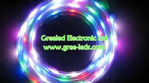 16.4ft  160leds arduino ws2801 led strip .avi