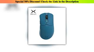 Flash Sale Delux M900Pro Navy Blue Ergonomic Wireless Gaming Mouse 8K PAW3395 Magnetic RGB Charging