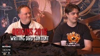Mike Shea and James Haeck Talk Writing Advice and Adventures at Origins 2018