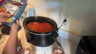 Easy Weeknight Meal/ Spaghetti and Meatballs in the Crockpot/ Only Five Ingredients