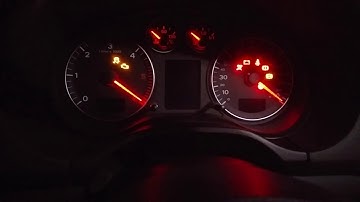 The red FIS Audi A3 8P with needle sweep and lap timer