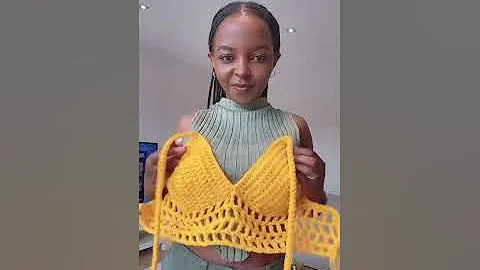 Crocheted a  Summer Bralette Top in 1 hr! #crochet #bralette #crochettops