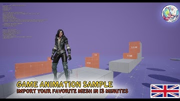 Unreal Game Animation Sample - Adding your custom Mesh from Sketchfab in 13 minutes