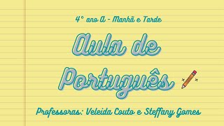 Aula de Português - Gênero Textual DIÁRIO