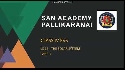 Class 4- EVS, LESSON-13- THE SOLAR SYSTEM- PART 1
