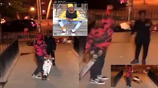 New York Man Hits Woman In The Face With A Skateboard After She Rejected Him.
