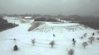 Blizzard 2016 Snowzilla Sledding Aerial drone