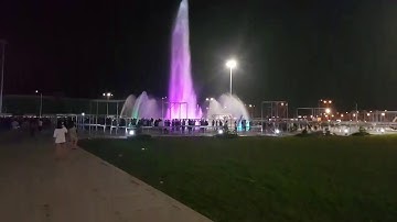 Nhạc nước đẹp rực rỡ tại Quảng Trường Trung Tâm Thành Phố Mỹ Tho Tiền Giang