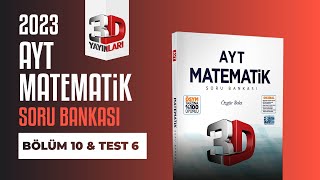 AYT Matematik Soru Bankası Bölüm 10 Test 06 Soru Çözümleri