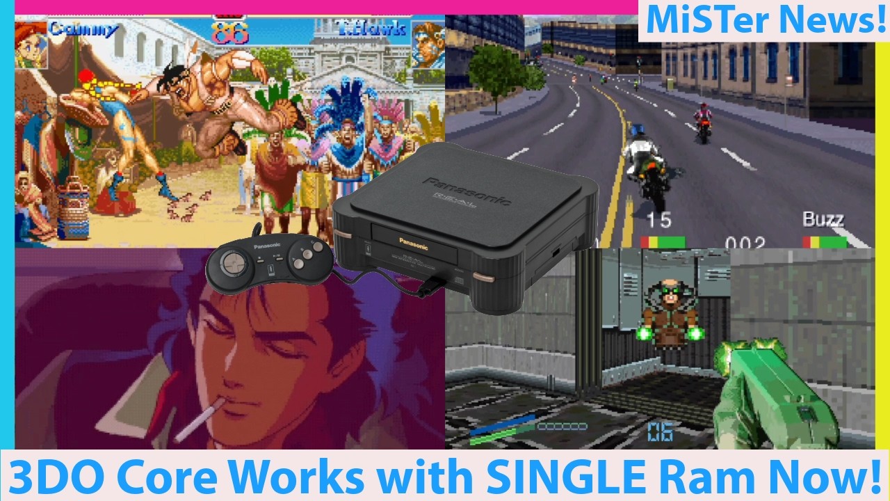 MiSTer FPGA 3DO Core Goes Single Ram with a BIG Update! - YouTube