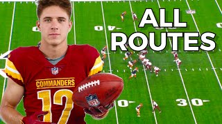 Luke McCaffrey EVERY ROUTE Vs Cincinnati Bengals
