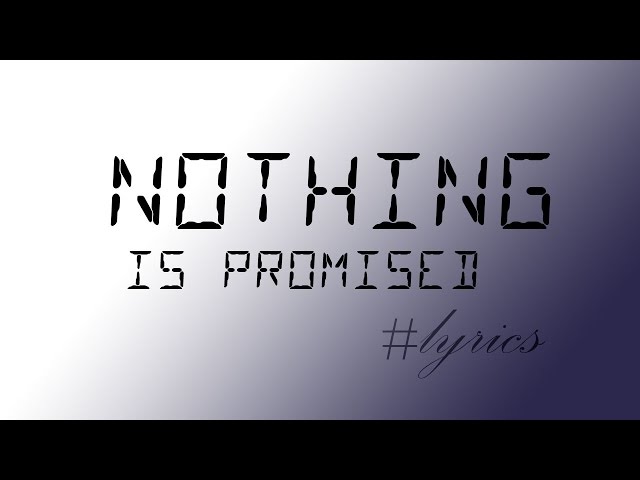 rihanna - nothing is promised [lyrics] 