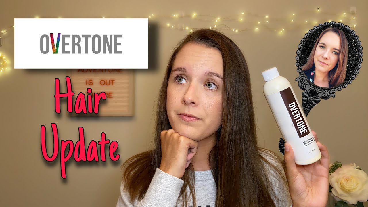 Overtone Color Hair Update & How to Apply Daily Conditioner Espresso Brown YouTube