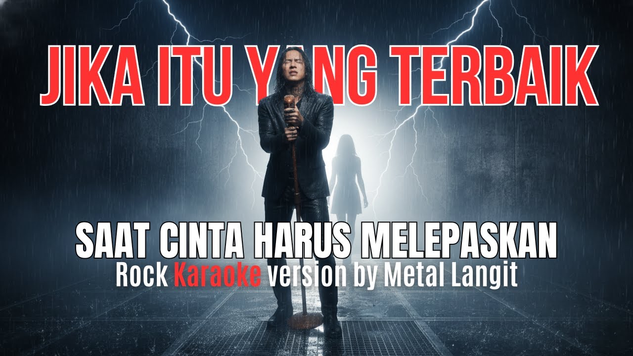Versi ROCK Karaoke dari “JIKA ITU YANG TERBAIK” 💔 Saat Cinta Harus Rela Melepaskan