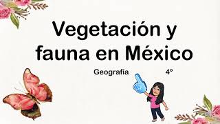 Vegetación y fauna en México