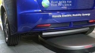self wirelessly parking honda electric