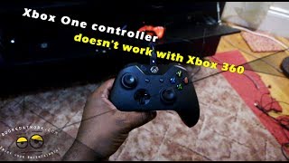 Xbox One controller doesn't work with Xbox 360 Hands-on