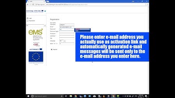 eMS Tutorials: Part 1 - Registration