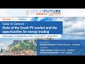 State of the Greek PV market and the opportunities for energy trading | Solarplaza webinar