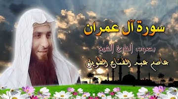 سورة آل عمران للشيخ عاصم عبد الفتاح الطويل 2015