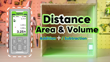 How to Use Distance, Area & Volume Addition/Subtraction with Huepar Pro SW-150GQ Laser Measure