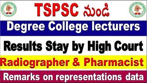 Radiographer& pharmacist remarks & degree college details for all Aspirants  By SRIIVASMech