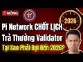 🔴 NÓNG: Pi Network CHỐT LỊCH Trả Thưởng Validator | Tại Sao Phải Đợi Đến 2026?