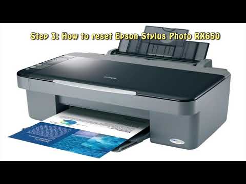 video Reset Epson Stylus Photo RX650 Waste Ink Pad Counter