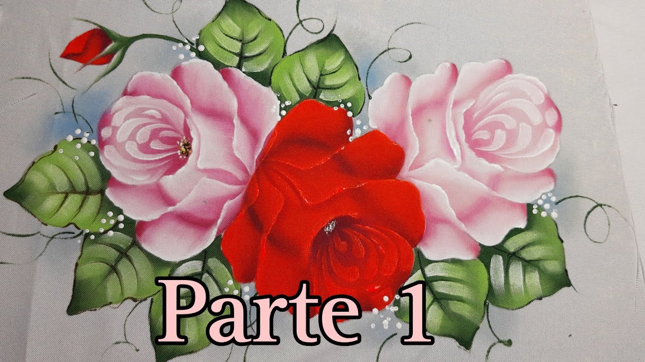 Como pintar Rosa Fácil e Rápido para iniciantes