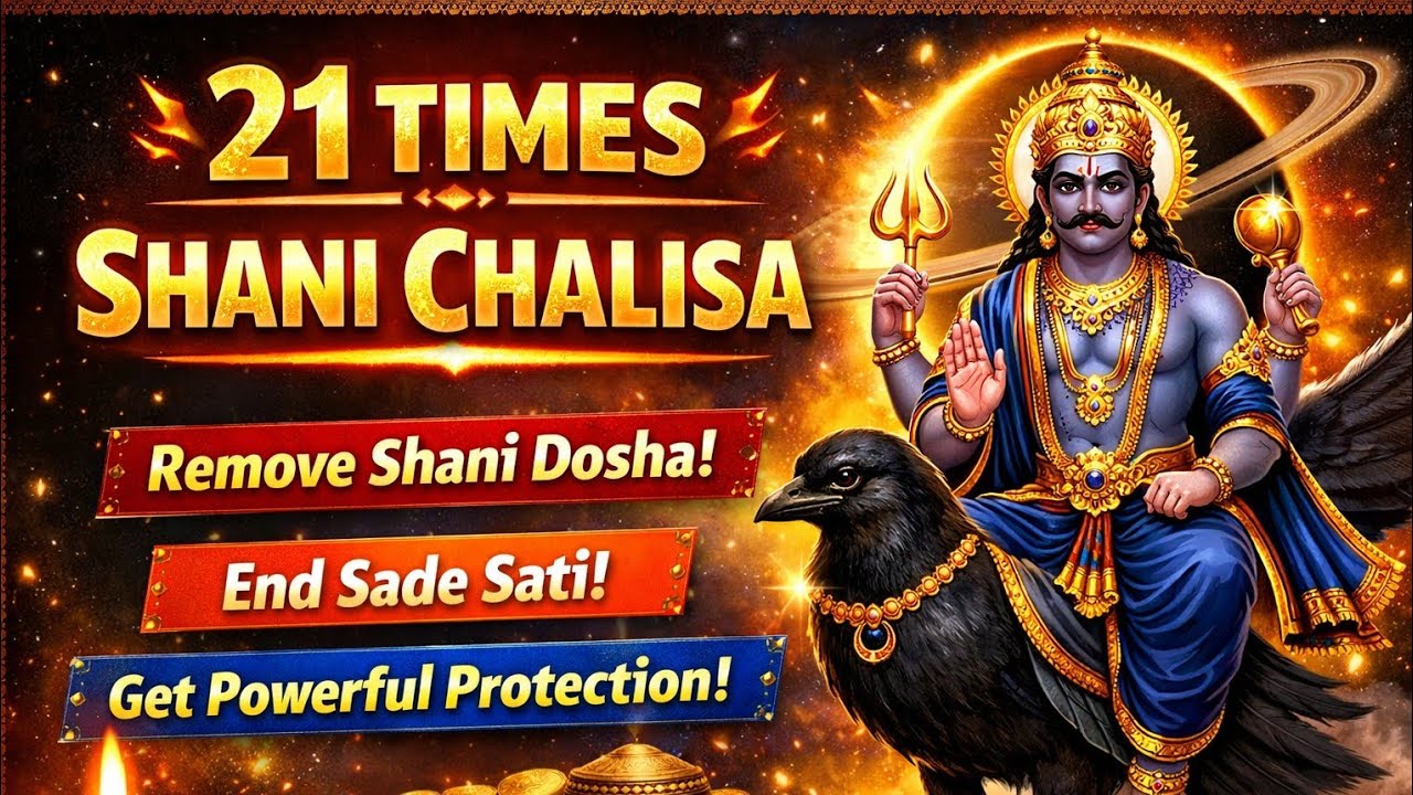 🪐 Shani Chalisa 21 Baar | Powerful Remedy for Sade Sati & Shani Dasha