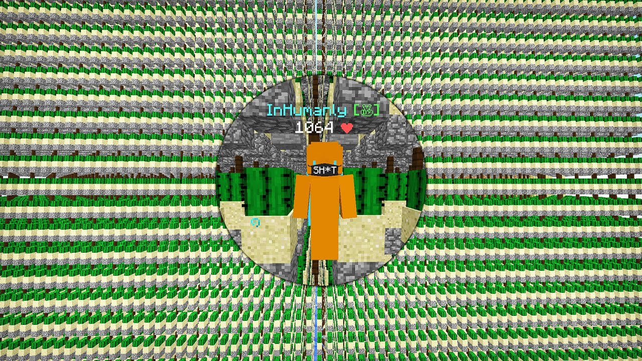 The biggest cactus farm (Hypixel Skyblock)
