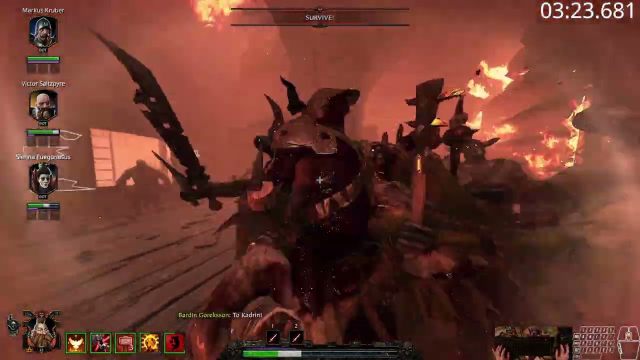 Warhammer Vermintide 2: The Pit Legend All Objectives Speedrun - 