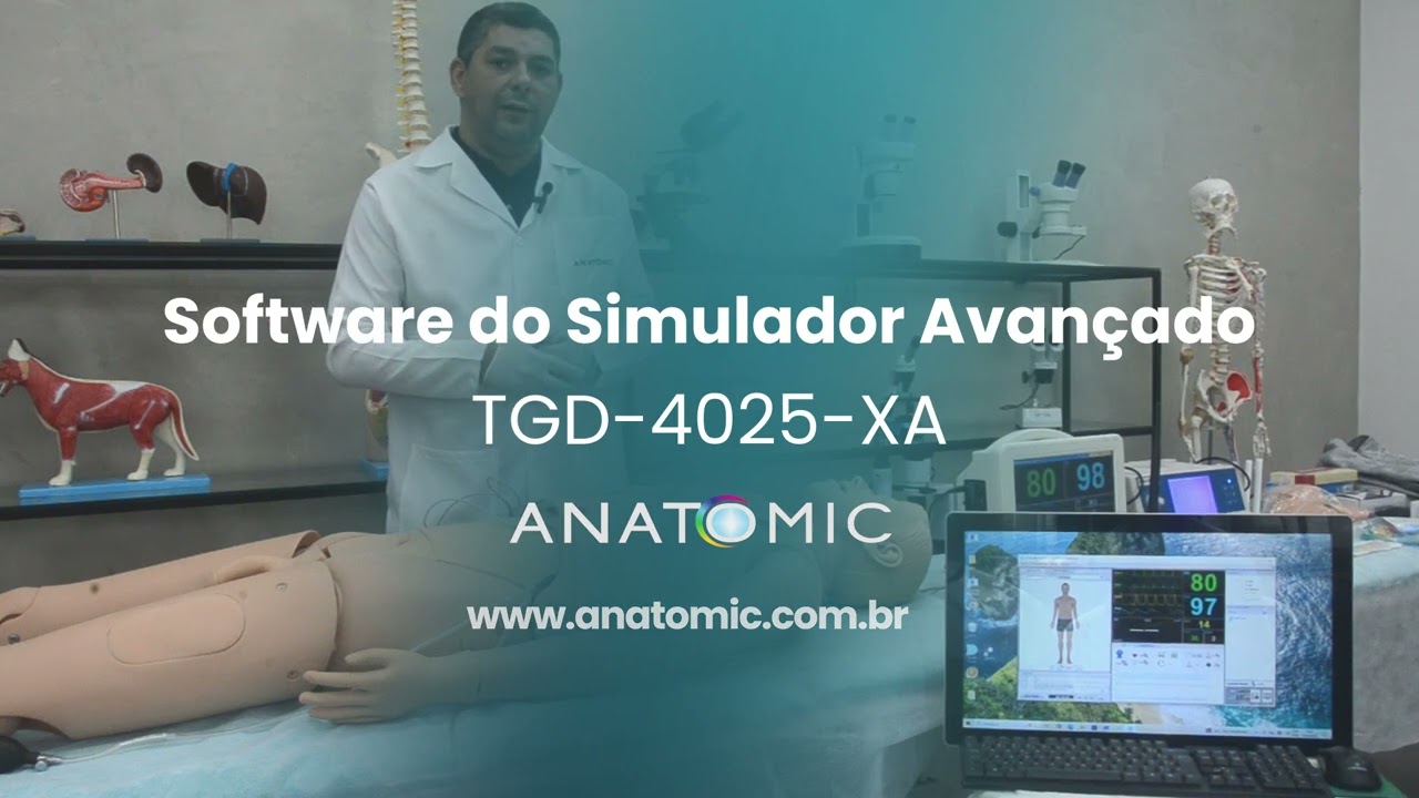 Simulador adulto de alta fidelidade para treinamento completo em ACLS e emergências TGD 4025 XA.