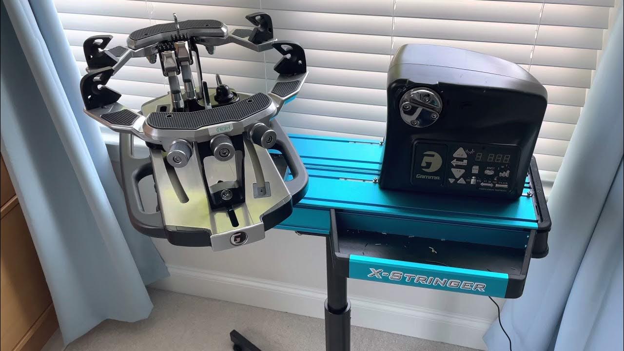 Gamma XELS vs. Progression II tennis stringing machine drawers YouTube