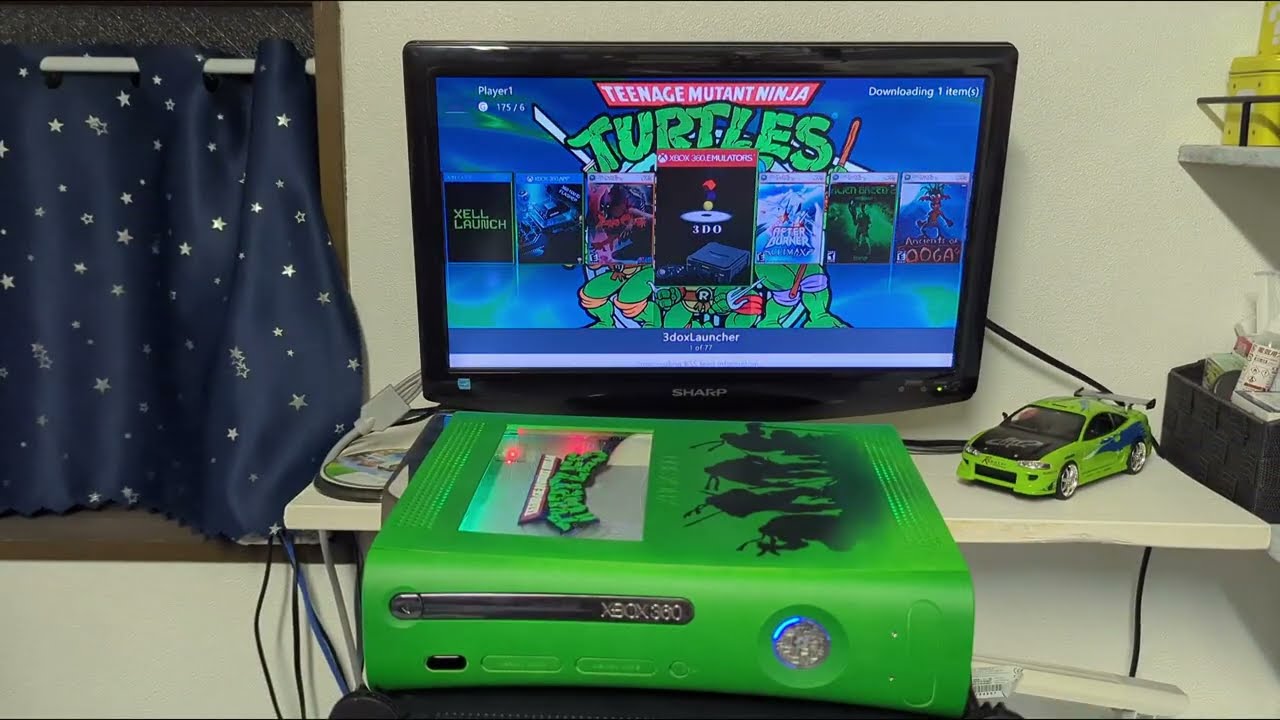 TMNT Custom RGH 1.2 Xbox 360 Phat – Jasper Motherboard, Themed