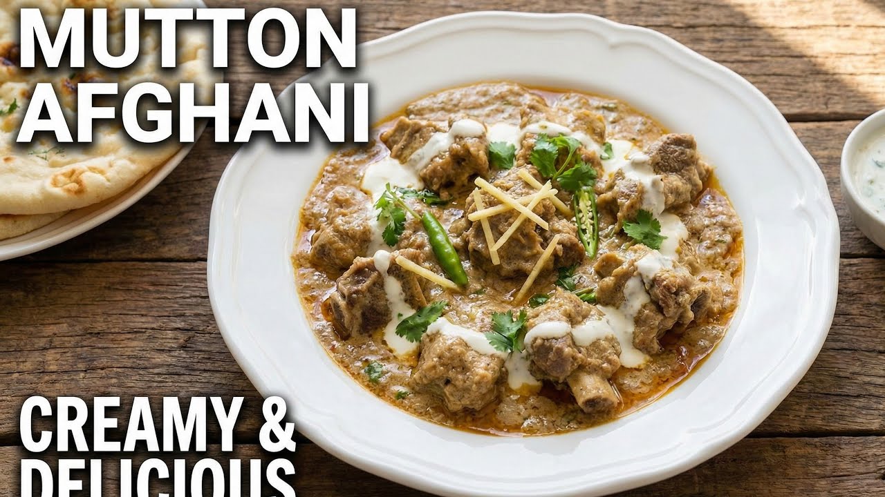 BAKRA EID SERIES :  2  RESTRANT STYLE Afghan Mutton Gravy Recipe, /Mutton Afghani Gravy,