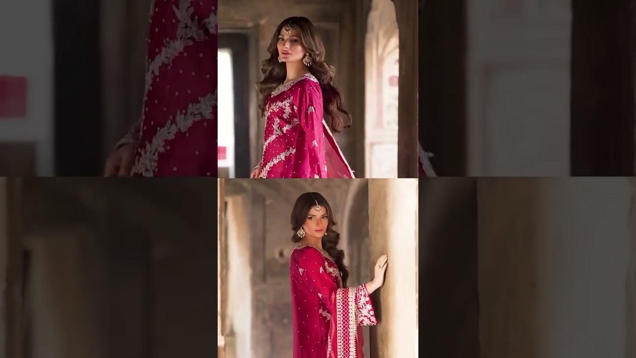 Classic Rani Pink Color Chinnon Silk Sequence Work Salwar Suit