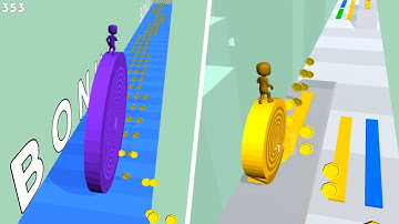 Layers Roll Game 🌈👮🏻‍♂️💕 Gameplay All Levels Walkthrough iOS, Android New Game 3D ProGames