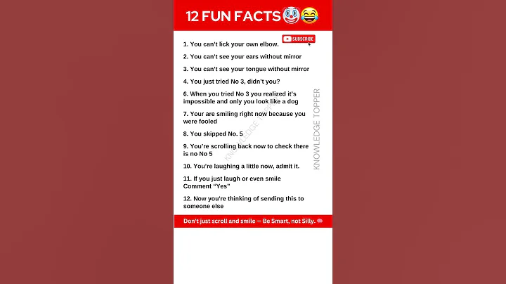 12 Fun Facts - Interesting Facts - Amazing Facts - Brain Facts #shorts #facts #funny #motivation